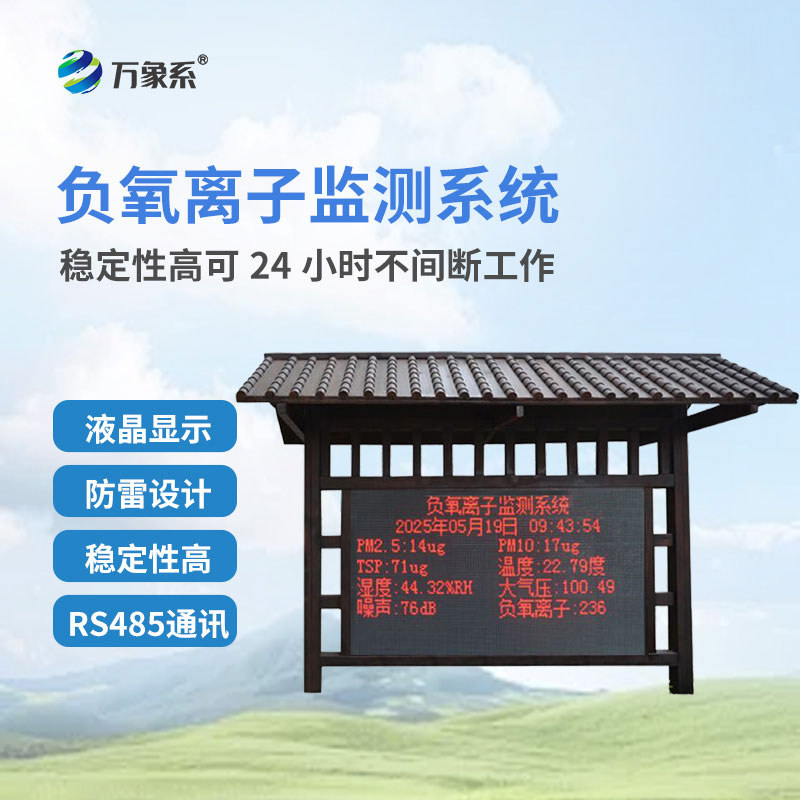 藏在公園里的空氣管家：公園負氧離子監測站